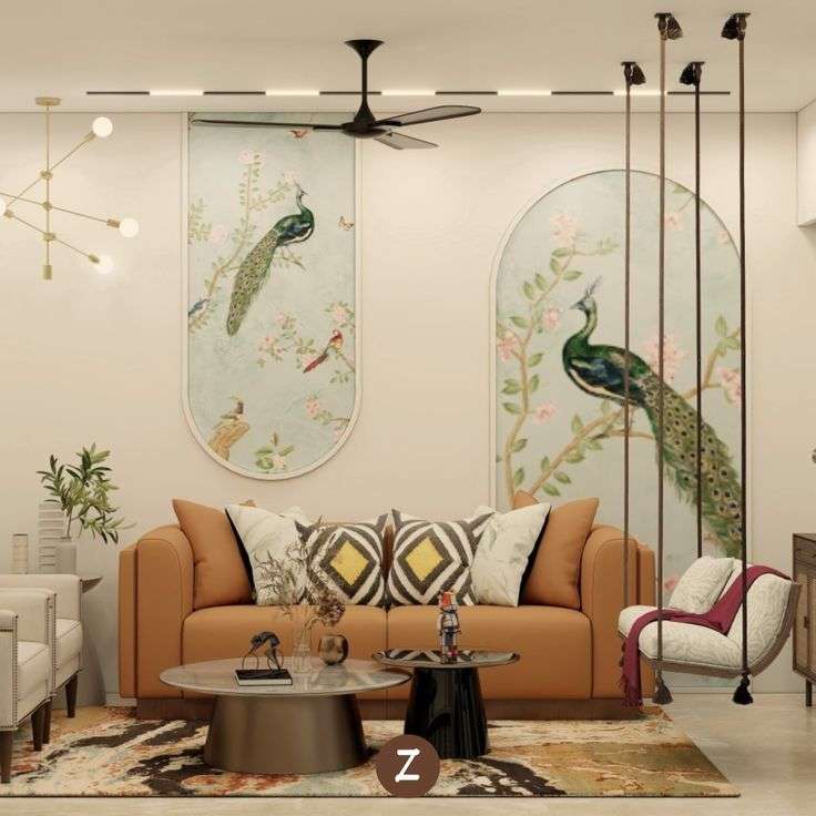 Sculpted wall mural created by professional wall artist in Kolkata