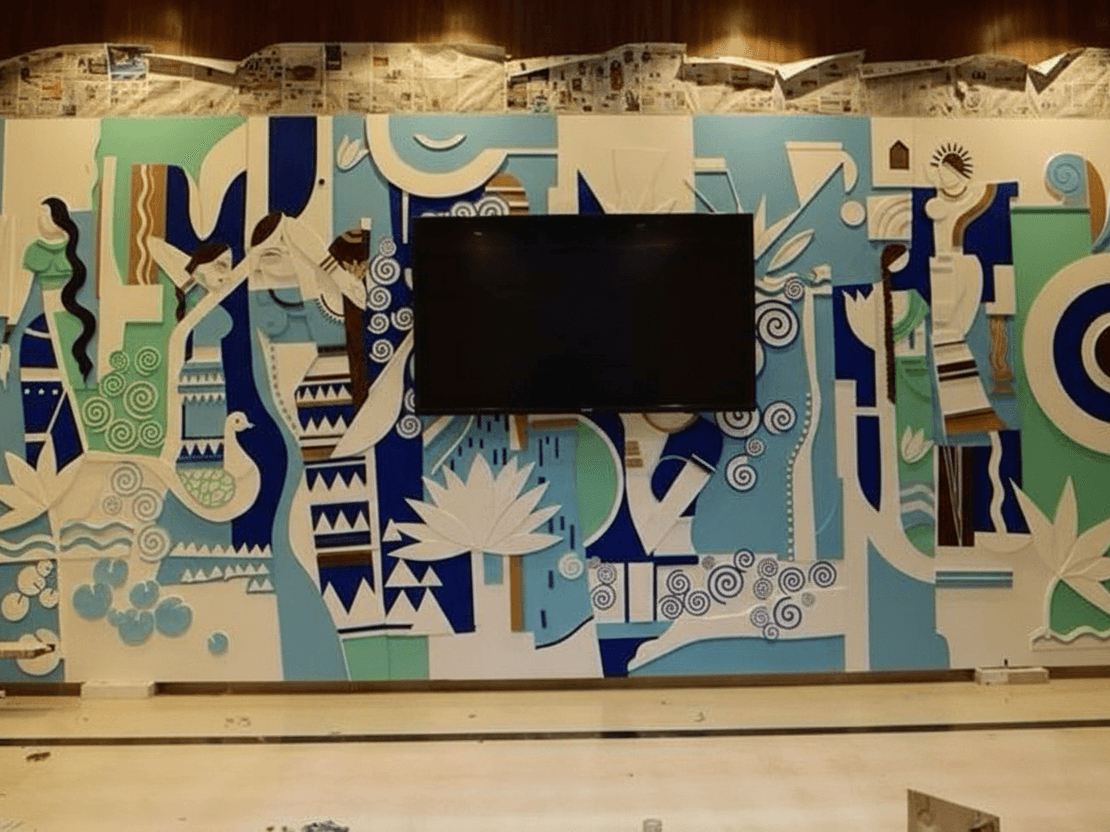 Large scale mural painting 