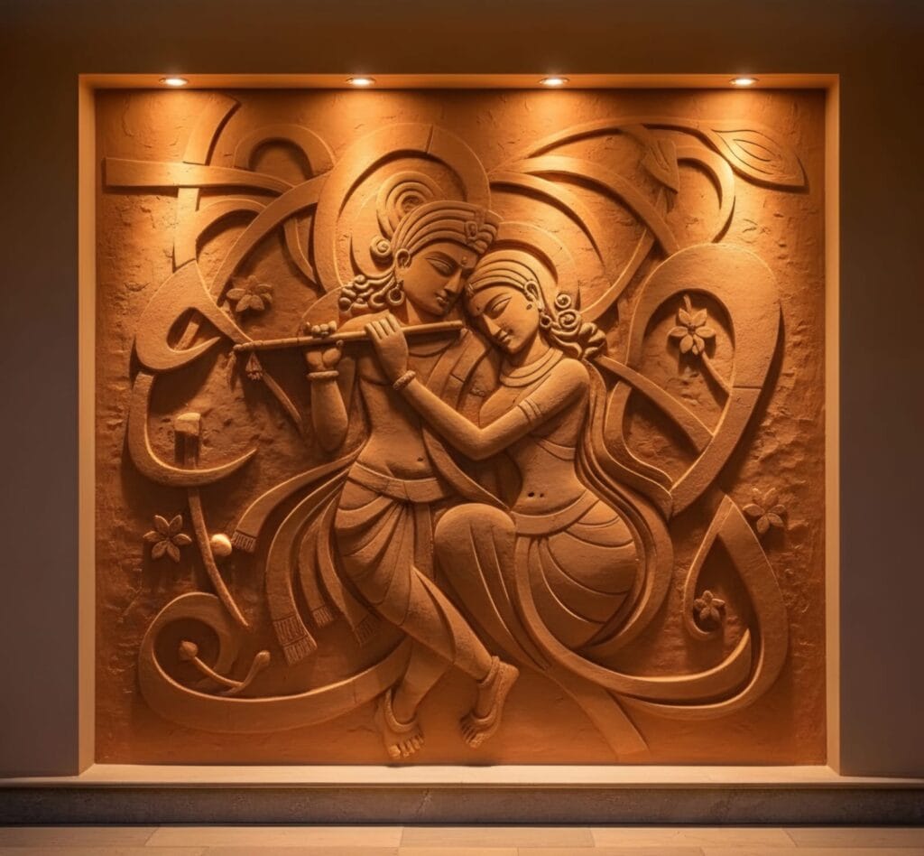 low relief mural painting